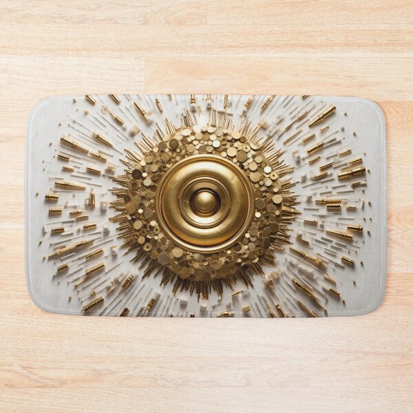 Item preview, bullet casing gold and white digital art print designed and sold by dcrc.