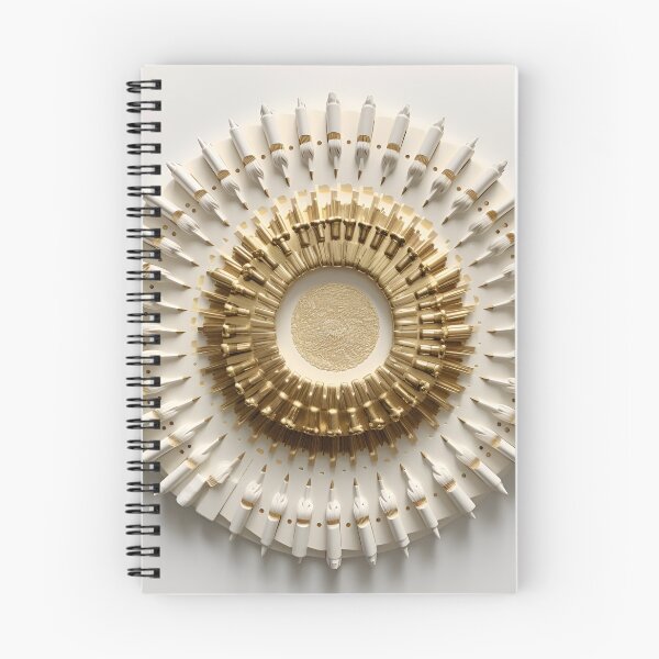 Item preview, bullet casing gold and white digital art print designed and sold by dcrc.