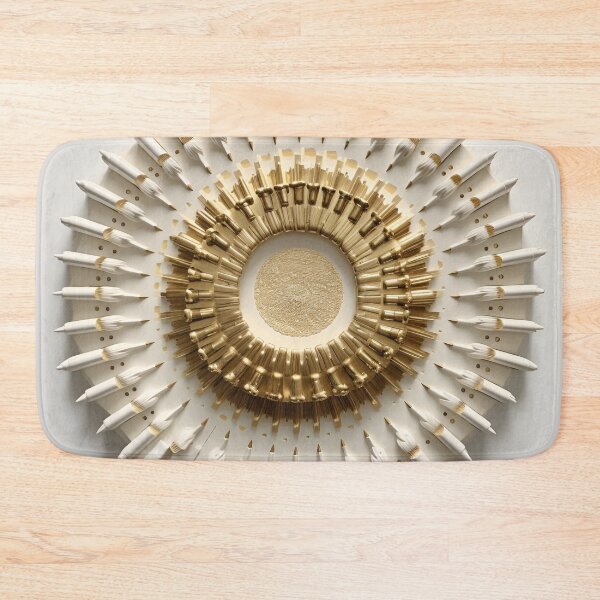 Item preview, bullet casing gold and white digital art print designed and sold by dcrc.