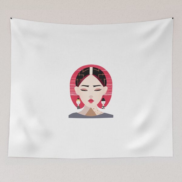 Item preview, Artist Harper Clark; Japanese Girl Aya designed and sold by TheAbayArt.