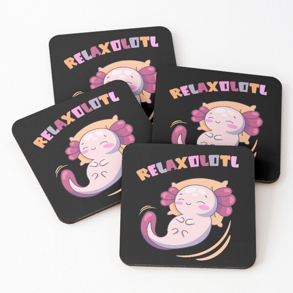 Item preview, Cute Chiling Kawaii Axolotl Relaxolotl Funny Pun  designed and sold by Drzamag.