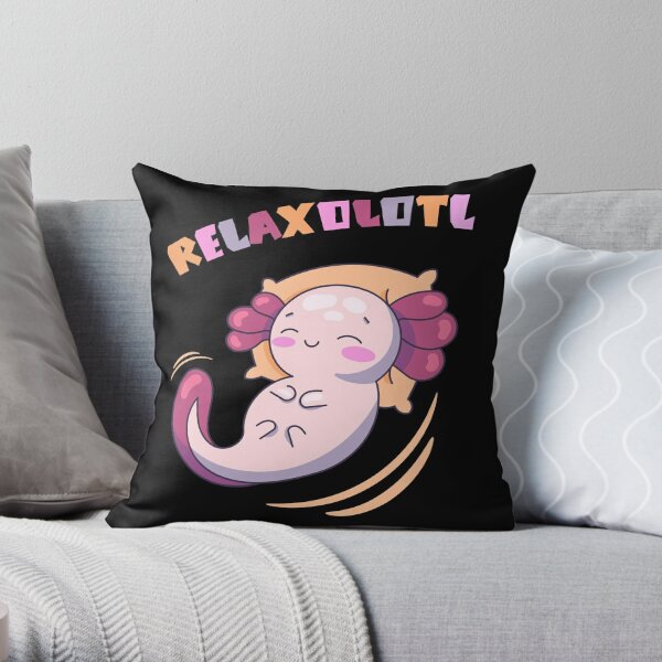 Relaxolotl Pillows & Cushions for Sale