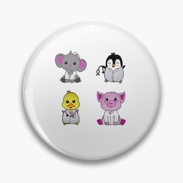 Item preview, Cute doctors; elephant, duck, penguin and pig designed and sold by Tamm-art.