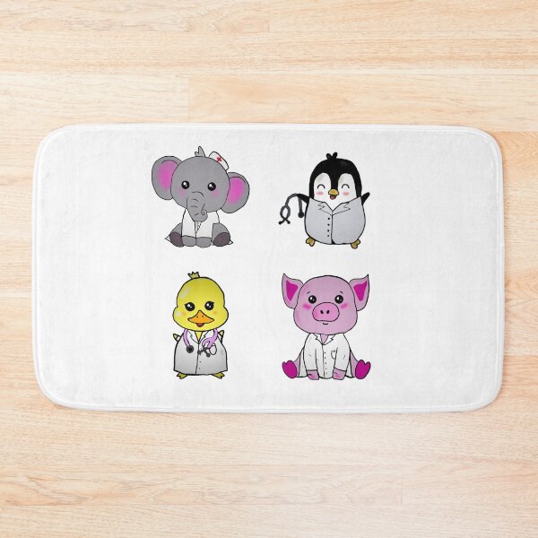 Item preview, Cute doctors; elephant, duck, penguin and pig designed and sold by Tamm-art.