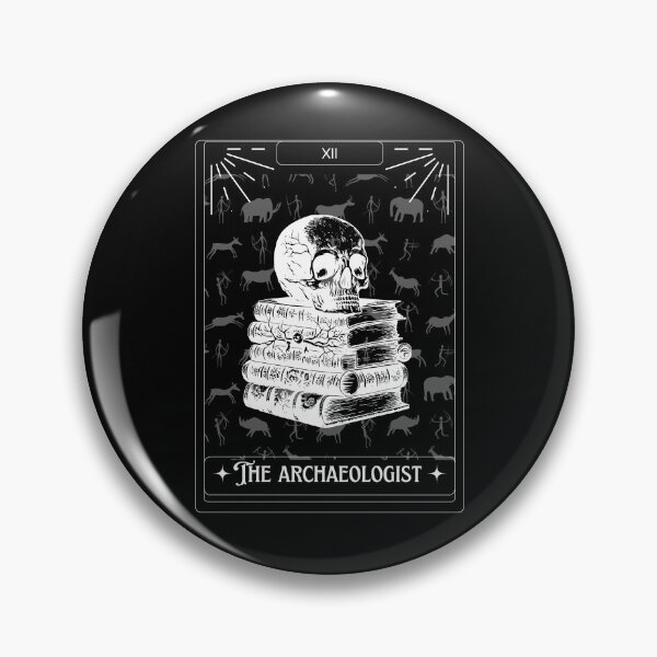 Item preview, The Archaeologist Tarot Card - Skull and books - Tarot Art - Halloween designed and sold by Carola-art.