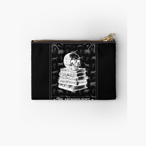 Item preview, The Archaeologist Tarot Card - Skull and books - Tarot Art - Halloween designed and sold by Carola-art.