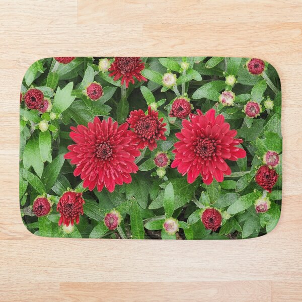 Item preview, Red Chrysanthemums on a Crisp Fall Day designed and sold by SXW Designs.