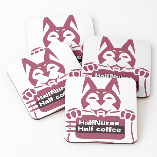 Item preview, Half nurse half coffee funny medical coffee cat designed and sold by I-mydesign.