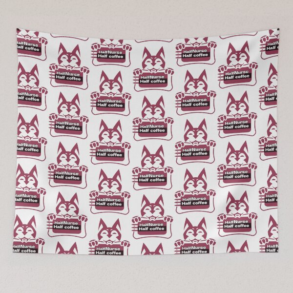 Item preview, Half nurse half coffee funny medical coffee cat designed and sold by I-mydesign.