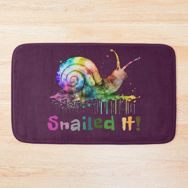 Item preview, Cool Snail Rainbow Colors Snailed It  Funny slogan with Snail designed and sold by GENESIS-POD.