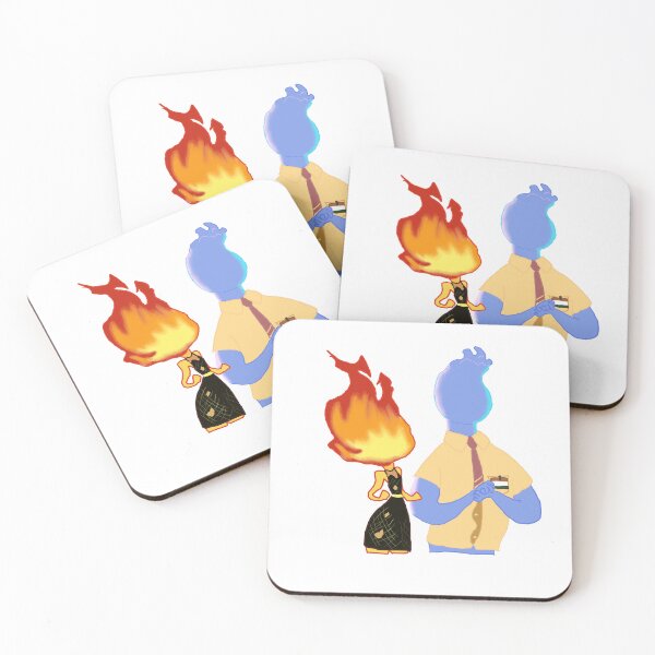 Item preview, Fire girl and water guy designed and sold by Mysterious Goose .