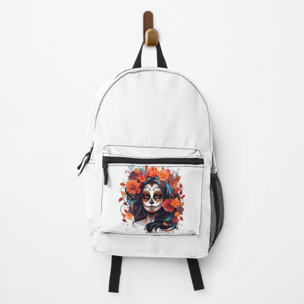 Item preview, Artistic Style Cartoon Day of the Dead Girl Lady Makeup Candy Skull Makeup Sticker, wall arts, Art Prints and More designed and sold by Kevin Lou.