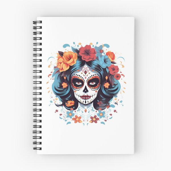 Item preview, Artistic Style Cartoon Day of the Dead Girl Lady Makeup Candy Skull Makeup Sticker, wall arts, Art Prints and More designed and sold by Kevin Lou.