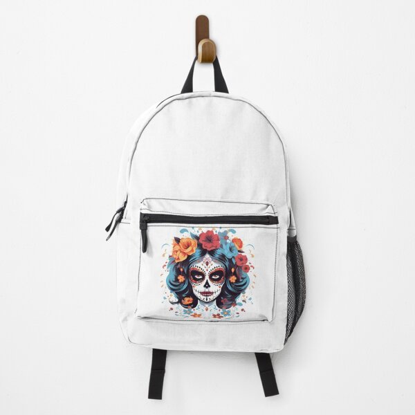 Item preview, Artistic Style Cartoon Day of the Dead Girl Lady Makeup Candy Skull Makeup Sticker, wall arts, Art Prints and More designed and sold by Kevin Lou.