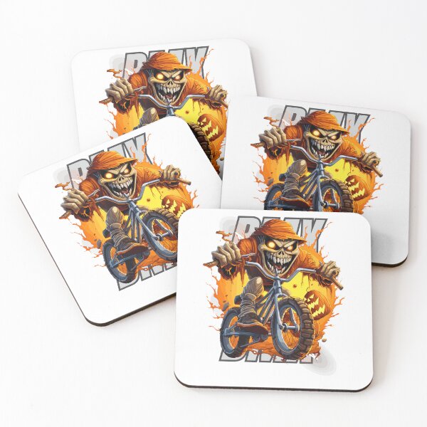 Item preview, Lantern Leap: Halloween BMX Adventure with Pumpkin Flair Tee designed and sold by Moisky Patterns.