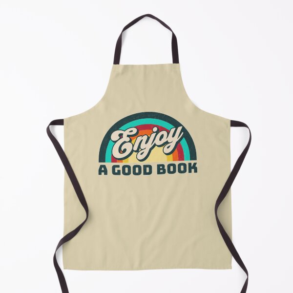 Item preview, Enjoy a good book (retro rainbow distressed lettering) designed and sold by Gilby-Designs.
