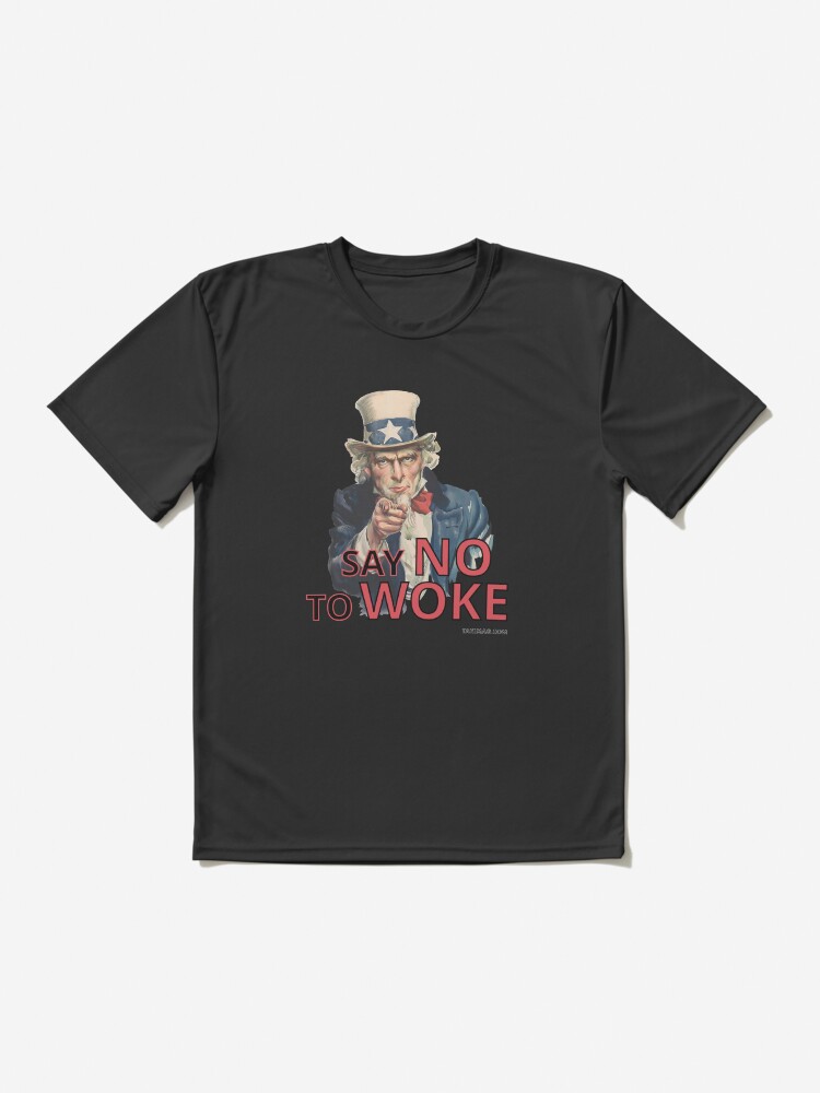 Thumbnail 2 of 7, Active T-Shirt, Say No To Woke designed and sold by Takimag.