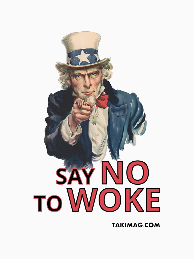 Thumbnail 5 of 5, Long T-Shirt, Say No To Woke designed and sold by Takimag.