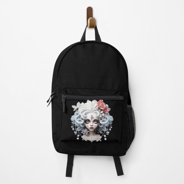 Item preview, Artistic Style Cartoon Day of the Dead Girl Lady Makeup Candy Skull Makeup Sticker, wall arts, Art Prints and More designed and sold by Kevin Lou.