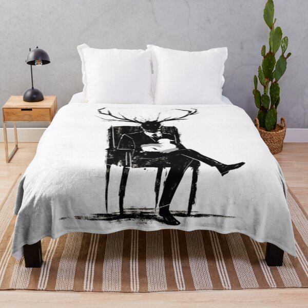 Item preview, Hannibal Lecter NBC Stag Antlers Lamb designed and sold by ShopArtGalla.
