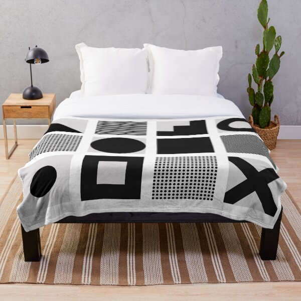 Item preview, Geometric Set #1 in black and white designed and sold by minimo-depot.