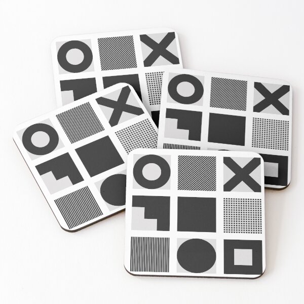 Item preview, Geometric Set #1 in black and white designed and sold by minimo-depot.