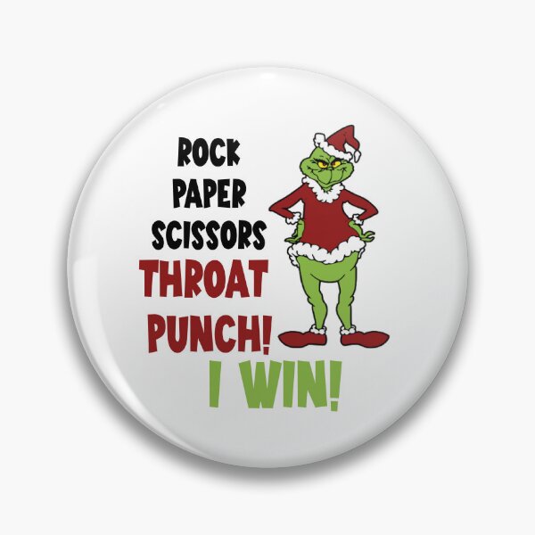 Item preview, Rock, Paper, Scissor, Throat, Punch! I Win! designed and sold by charlotte-print.