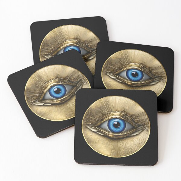 Item preview, Evil Eye Golden Blue designed and sold by Yiorgos Designs.
