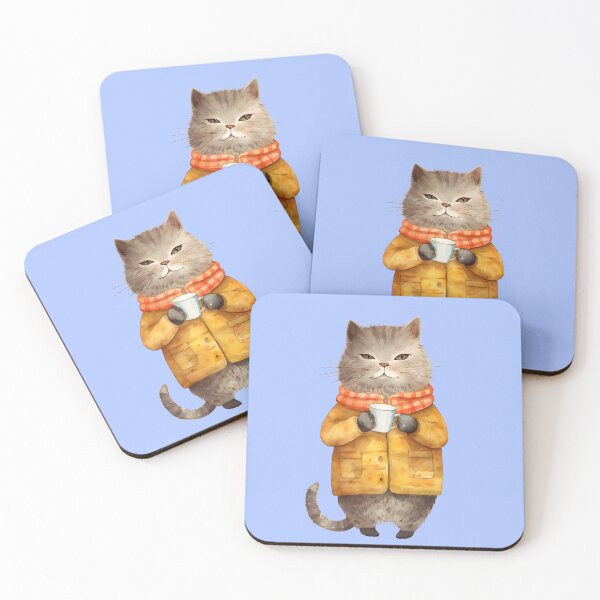 Item preview, Kitten drinking with her favorite mug designed and sold by Vecverse.