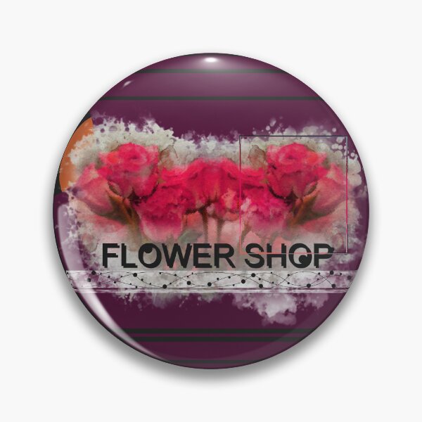 Item preview, Flower Shop text  font with RED ROSE flower designed and sold by wudtipun.