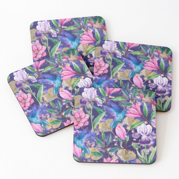 Item preview, Vibrant Hummingbirds and Garden Flowers  designed and sold by silviaol.