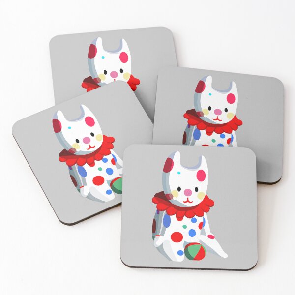 Item preview, Minimalist Cat Circus: Cat clown, jester cat, abstract minimalist designed and sold by EmeraldeaArt.