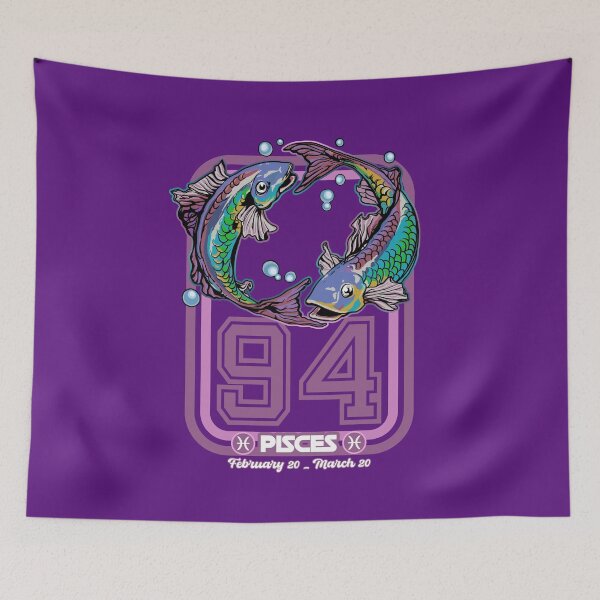 Item preview, Pisces Born in 1994 Zodiac star sign horoscope Astrology designed and sold by PURPLERAIN99.