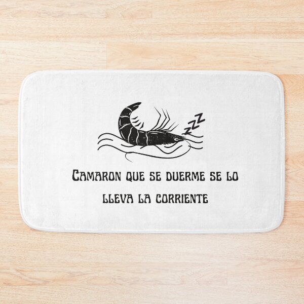 Item preview, The Shrimp that Sleeps gets Carried away by the Current | Spanish sayings designed and sold by ComicHac.