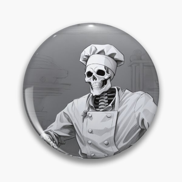 Item preview, Chef del apetito de huesos. Chef esqueleto. designed and sold by twisted-dot.