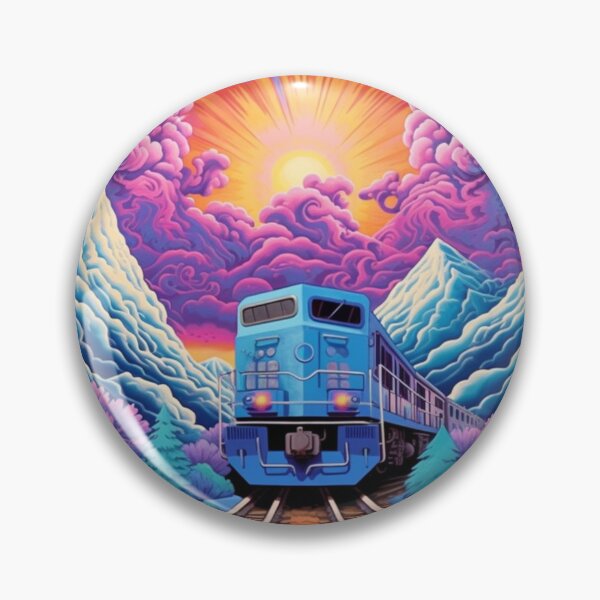 Artikelvorschau, Ein psychedelischer Zug fährt in den Bahnhof ein entworfen und verkauft von Joseph Shepard.