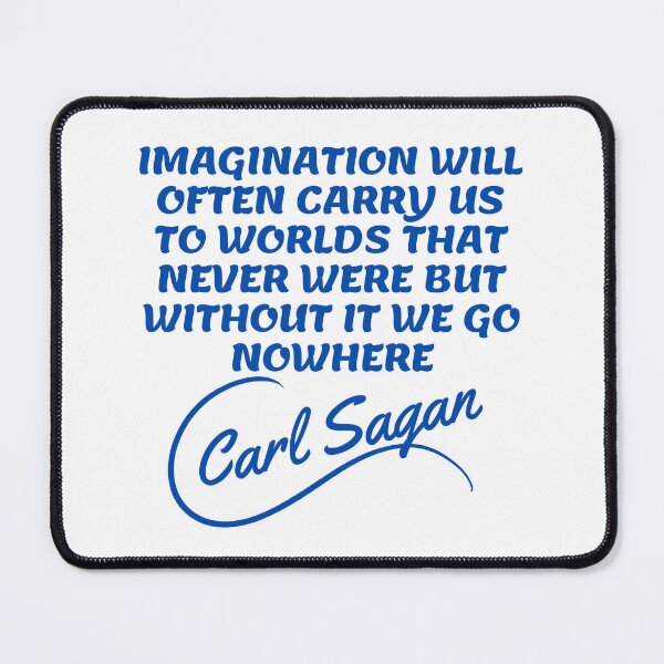 Item preview, Carl Sagan Quotes - Imagination Writer Pastel 2 designed and sold by Writer Quotes.
