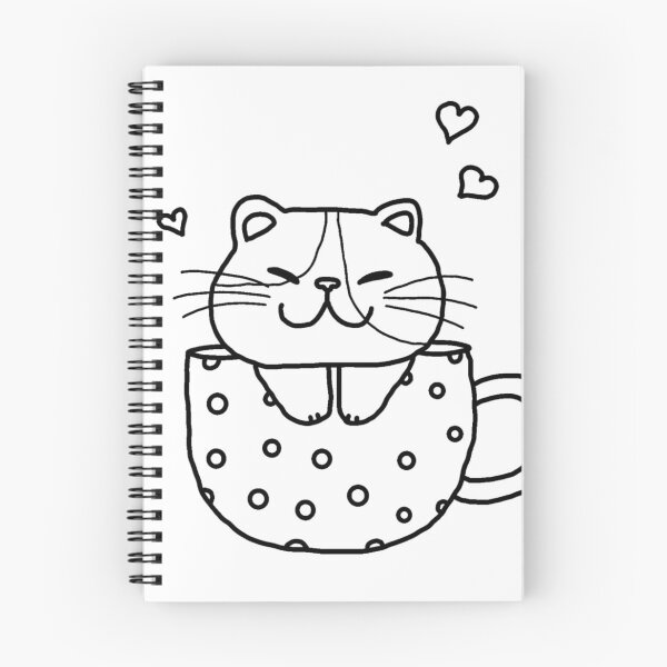 Item preview, Color-In Kitten in Cup designed and sold by Kids Coloring Journey.