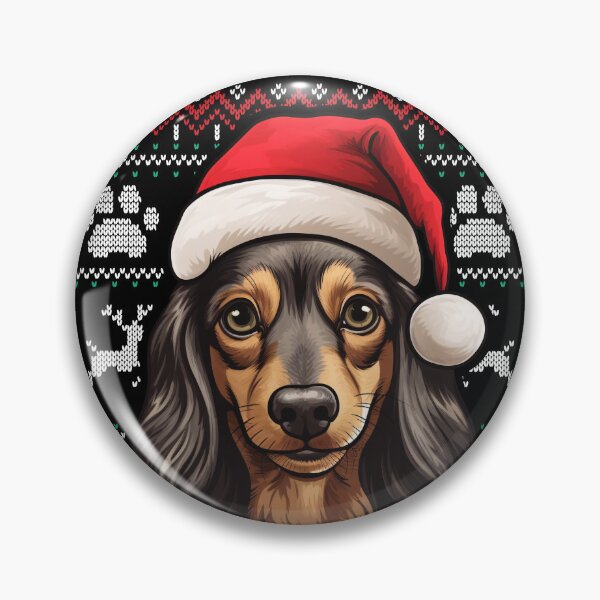 Item preview, Long Haired Dachshund Ugly Sweater Christmas designed and sold by rafaeltto.