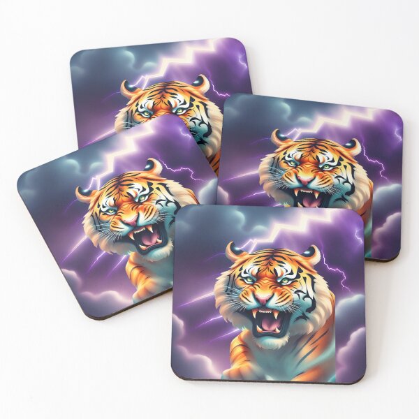 Item preview, Purple Lightning and Tiger designed and sold by Mark Cannon.