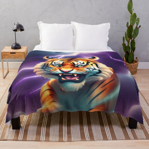 Item preview, Purple Lightning and Tiger designed and sold by Mark Cannon.