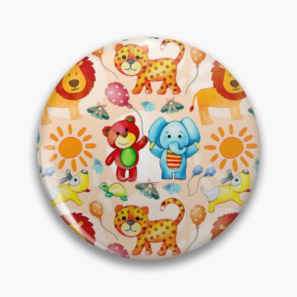 Item preview, Seamless Pattern Cute Zoo Animals designed and sold by gleefulme.
