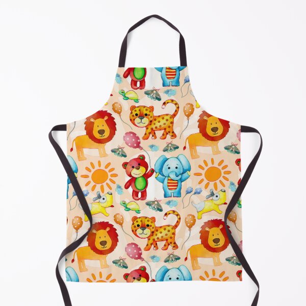 Item preview, Seamless Pattern Cute Zoo Animals designed and sold by gleefulme.