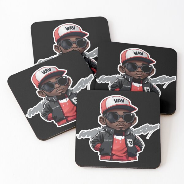 Item preview, Little Hip Hop Head with Stroke (Red) designed and sold by execc.