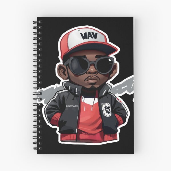 Item preview, Little Hip Hop Head with Stroke (Red) designed and sold by execc.
