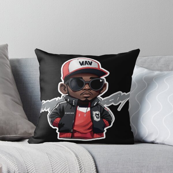 Item preview, Little Hip Hop Head with Stroke (Red) designed and sold by execc.
