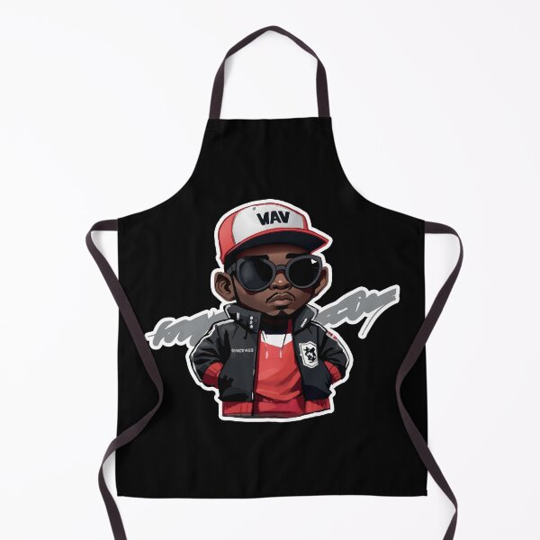 Item preview, Little Hip Hop Head with Stroke (Red) designed and sold by execc.