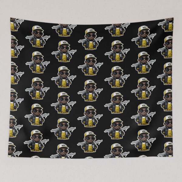 Item preview, Little Hip Hop Head with Stroke (Yellow) designed and sold by execc.