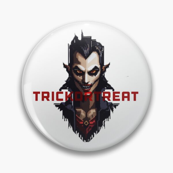 Item preview, Halloween pixel vampire Trick or treat  designed and sold by PERFECART.