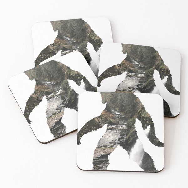 Item preview, Bigfoot Walking Through Silver Falls State Park Oregon (no text) designed and sold by ElegantTeaTime.